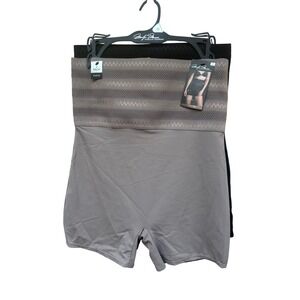 Marilyn Monroe 1X 2 Pack High Waist Shaping Shorts Long Leg Tummy Control